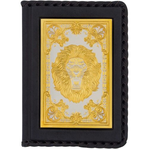 фото Обложка для паспорта , натуральная кожа, золотой, черный алёна мухина