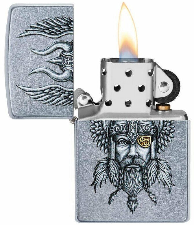 Зажигалка ZIPPO 29871 Viking Warrior Design - фотография № 8