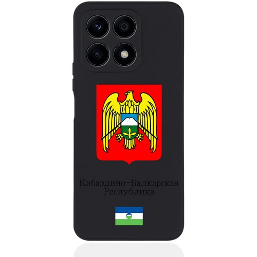 Черный силиконовый чехол SignumCase для Honor X8a Герб Кабардино-Балкарской Республики черный силиконовый чехол signumcase для honor 90 lite золотой герб кабардино балкарской республики