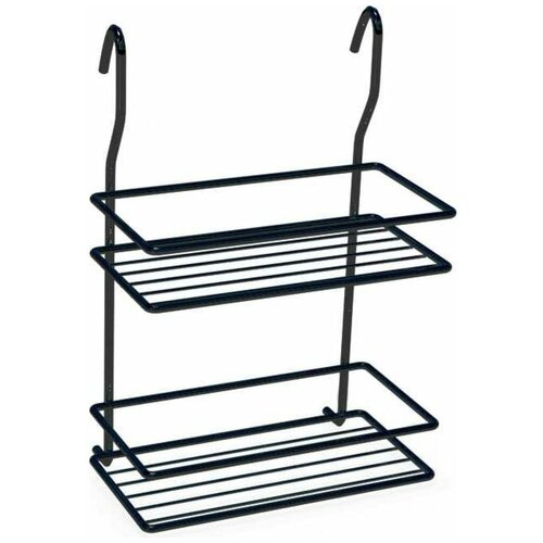 Юнитрейд-Орел Полка на рейлинг 2-х ярусная прямая черная 01.32.005.01.22.9005.02