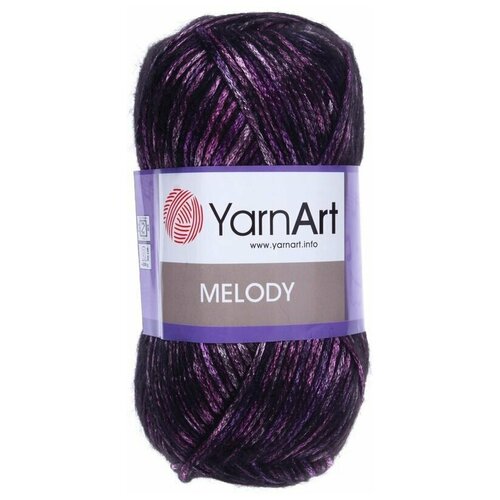 Пряжа YarnArt Melody 100г, 230м (ЯрнАрт Мелоди) Нитки для вязания, 9% шерсть, 21% акрил, 70% полиамид, цвет 903 меланж, 2шт пряжа gazzal baby alpaca 46007 5 шт