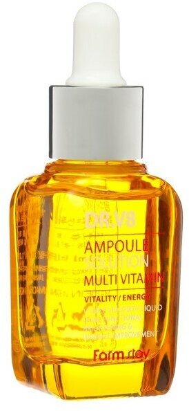 Сыворотка ампульная мультивитаминная FarmStay DR.V8 Ampoule Solution Multi Vitamin, 30ml - фото №14