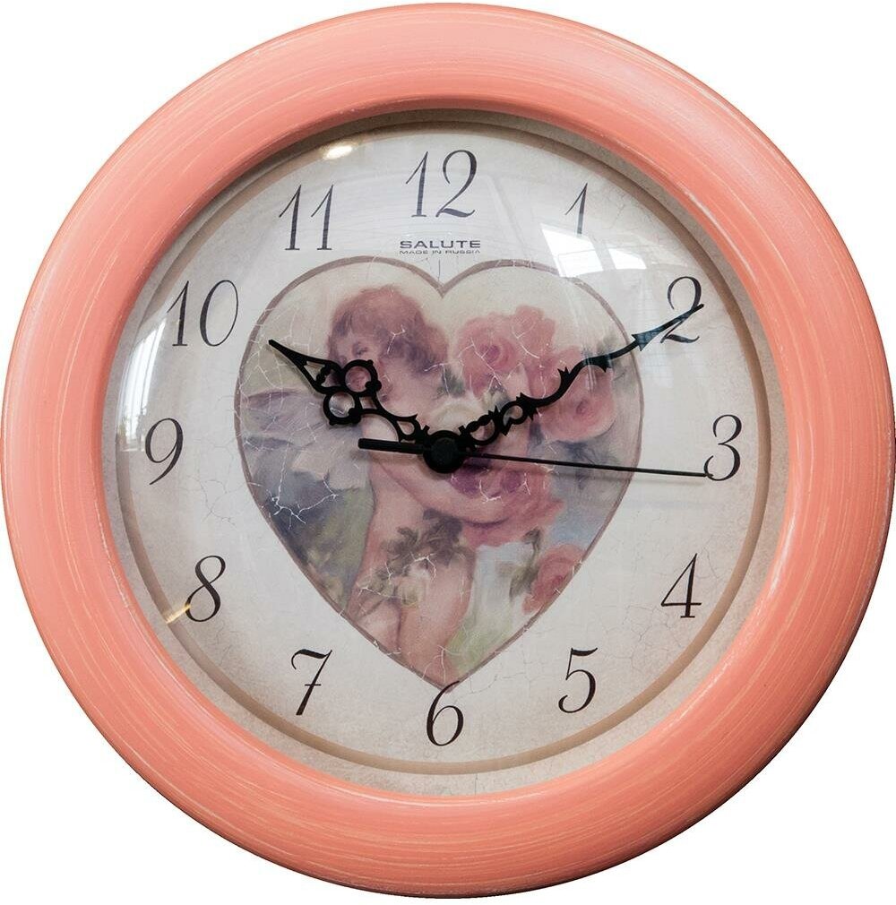 Часы настенные Амур с розами