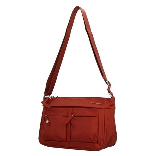 фото Сумка samsonite, фактура гладкая, коричневый