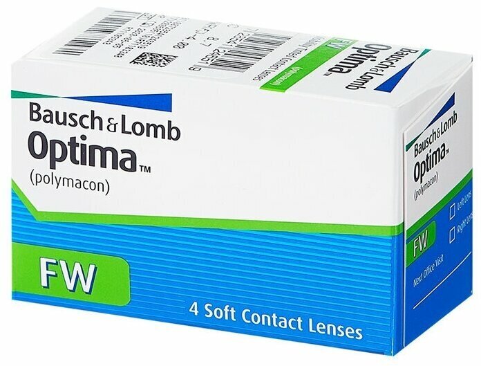 Контактные линзы Bausch & Lomb Optima FW, 4 шт., R 8,4, D -1