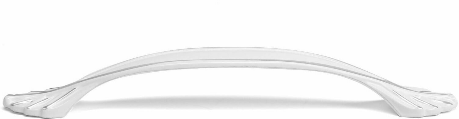 Ручка-скоба CLASSIC, м/о 128 мм, цвет белый - фотография № 3