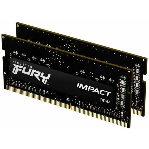 Оперативная память Kingston Fury Impact DDR4 2666 МГц 2x8 ГБ (KF426S15IBK2/16) оперативная память kingston fury impact black ddr4 16gb 2x8gb 2666mhz kf426s15ibk2 16