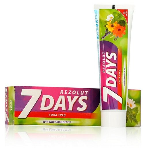 Зубная паста 7 days Rezolut 