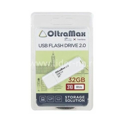 USB флэш-накопитель OLTRAMAX OM-32GB-310-White 1255126 oltramax om 32gb 330 black