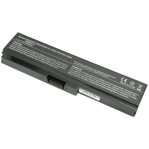 Аккумуляторная батарея для ноутбука Toshiba Satellite L750 (PA3634U-1BAS) 5200mAh OEM черная