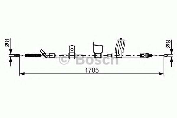 Тормозной трос Bosch 1987482339