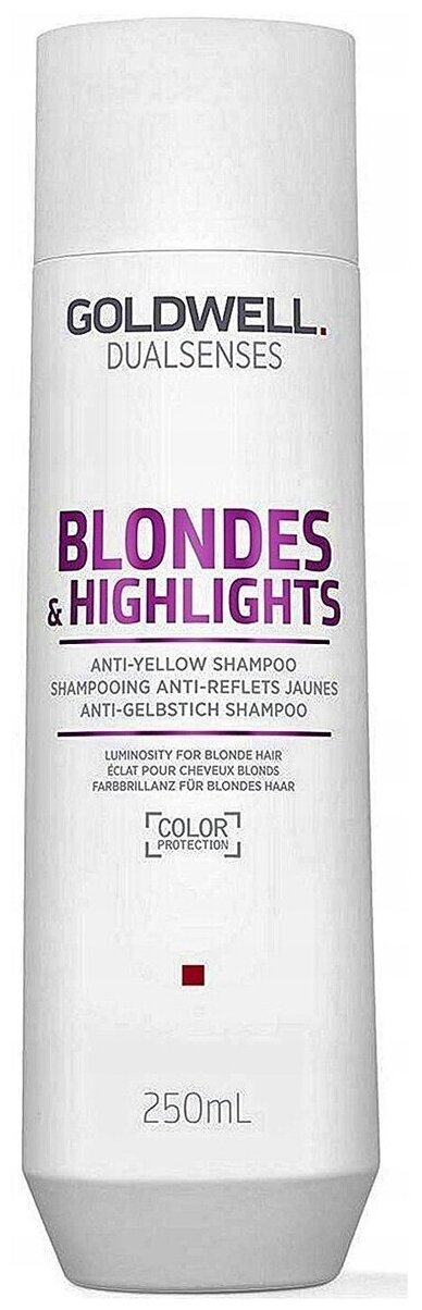 Goldwell Dualsenses Blondes & Highlights Shampoo - Шампунь для осветленных и мелированных волос 250мл