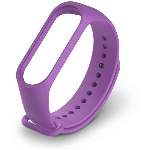 Ремешок для фитнес браслета на Xiaomi Mi Band 7 (Ксиоми Ми Бенд 7) фиолетовый, Miuko ремешок для фитнес браслета xiaomi mi band 5 6 7 сменный браслет для смарт часов розовый