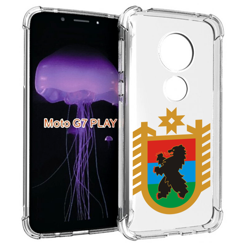 Чехол MyPads герб-карелия-петрозаводск для Motorola Moto G7 Play задняя-панель-накладка-бампер