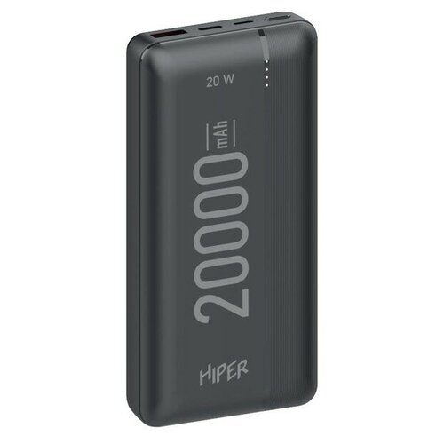 Внешний аккумулятор Hiper MX Pro 20000 20000 мАч 3A USB QC PD черный 301300₽