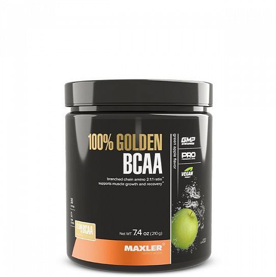 Maxler 100% Golden BCAA (210 гр) (зеленое яблоко)