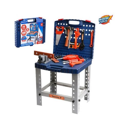 Игровой модуль в чемодане Умелец Я, 70 элементов, со звуковыми эффектами, работает от батареек WOO .