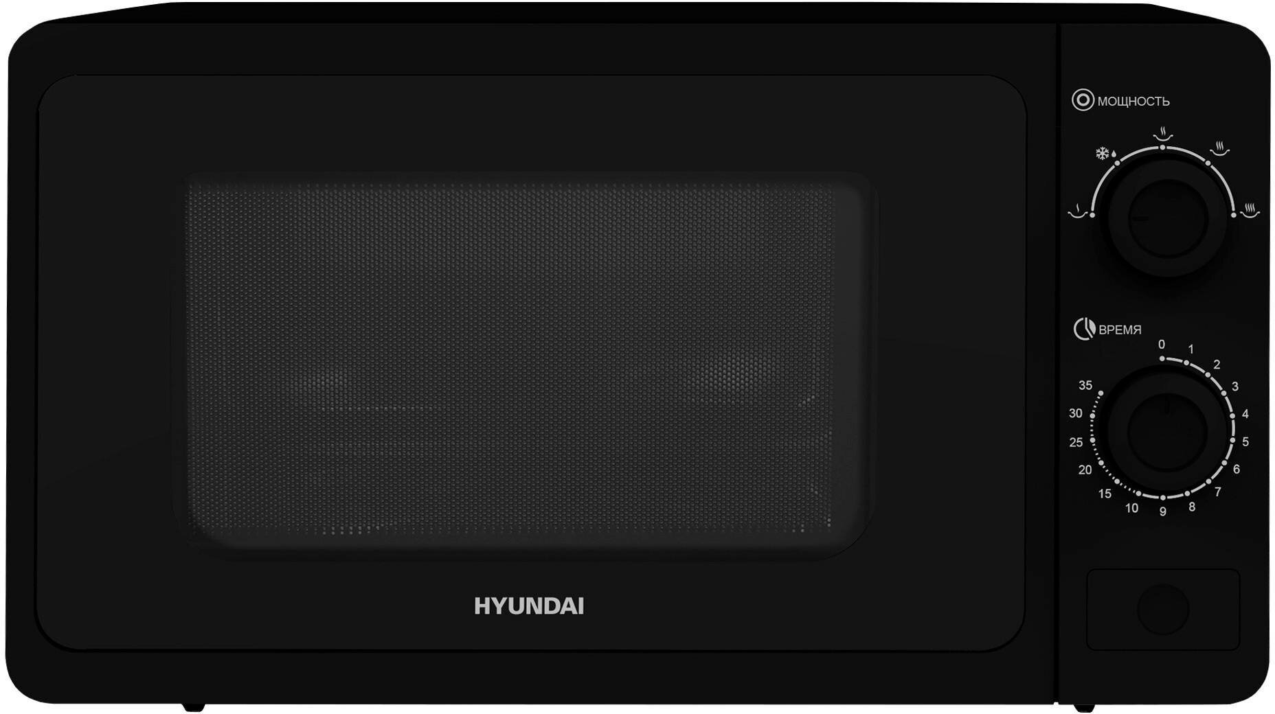 Микроволновая печь Hyundai HYM-M2010, черный - фотография № 1