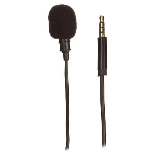 Микрофон петличный mObility MMI-3 mini jack 3.5mm Aux, черный