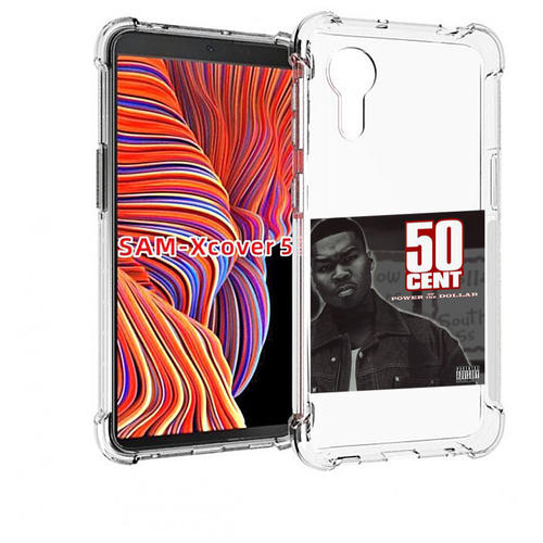 Чехол MyPads 50 Cent - Power Of The Dollar для Samsung Galaxy Xcover 5 задняя-панель-накладка-бампер