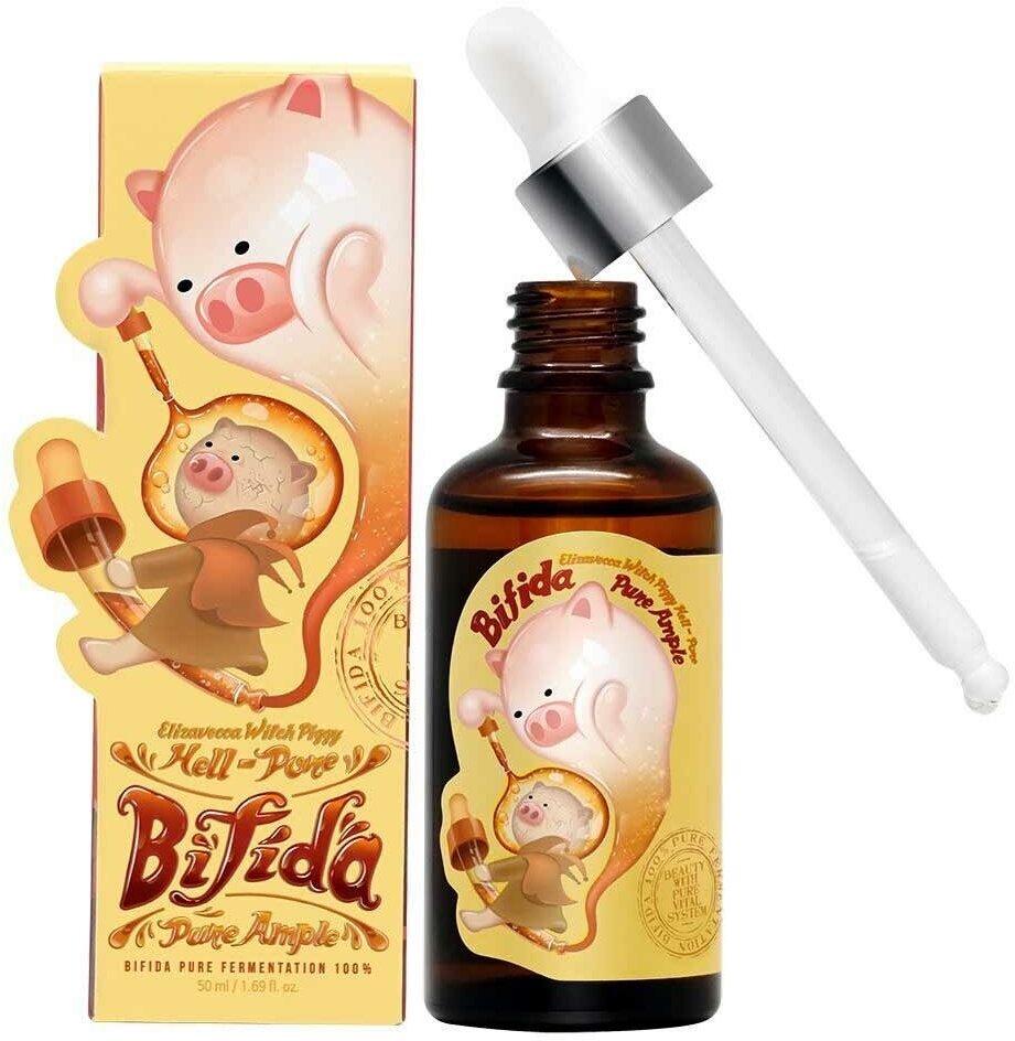 Elizavecca Witch Piggy Hell-Pore Bifida Pure Ample Сыворотка со 100% экстрактом лизата бифидобактери 50мл