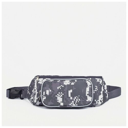 фото Сумка поясная зфтс, серый, зеленый