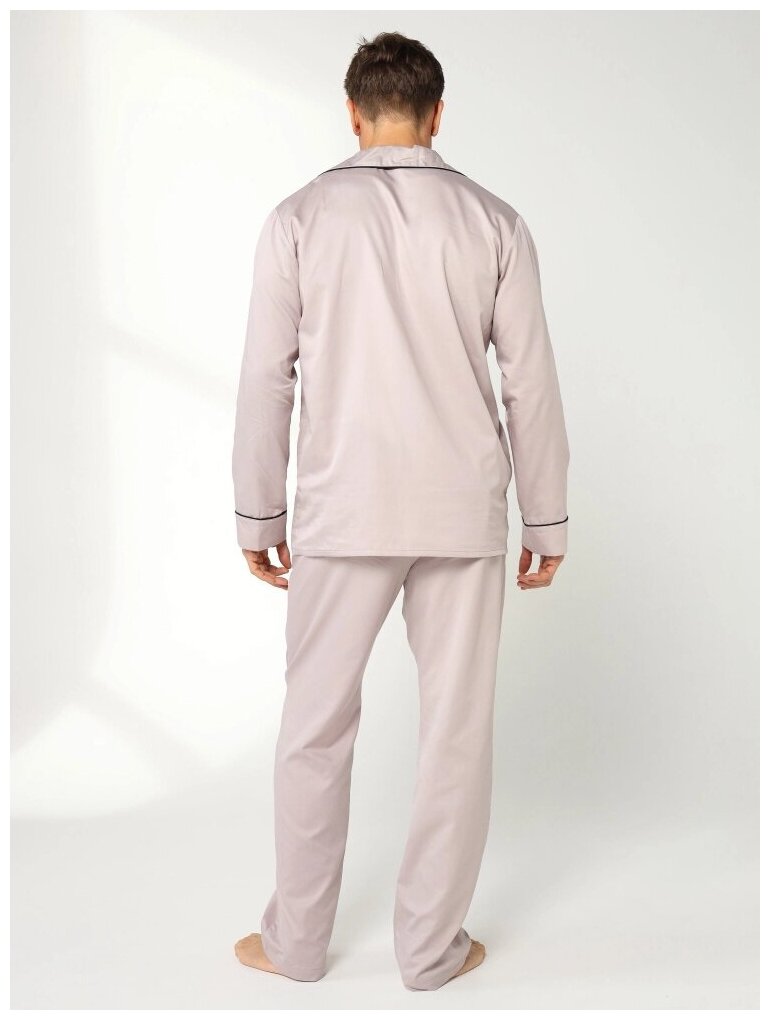 Пижама мужская из тенселя с брюками и рубашкой "Хьюстон", размер 48 - фотография № 8