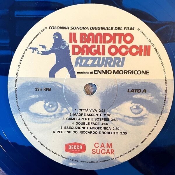 Саундтрек Саундтрек - Ennio Morricone: Il Bandito Dagli Occhi Azzurri (limited, Colour) UMC - фото №5