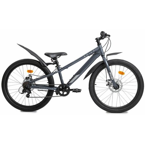 Горный велосипед Forward - SPIKE 24 disc 2023 11 Серый Серебристый Ready to use 20750₽