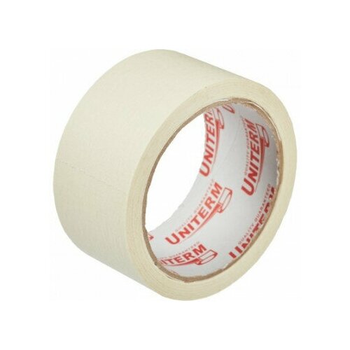 Клейкая лента малярная белая 48 мм х 19 м (бумажная, легкоудаляемая), 23833