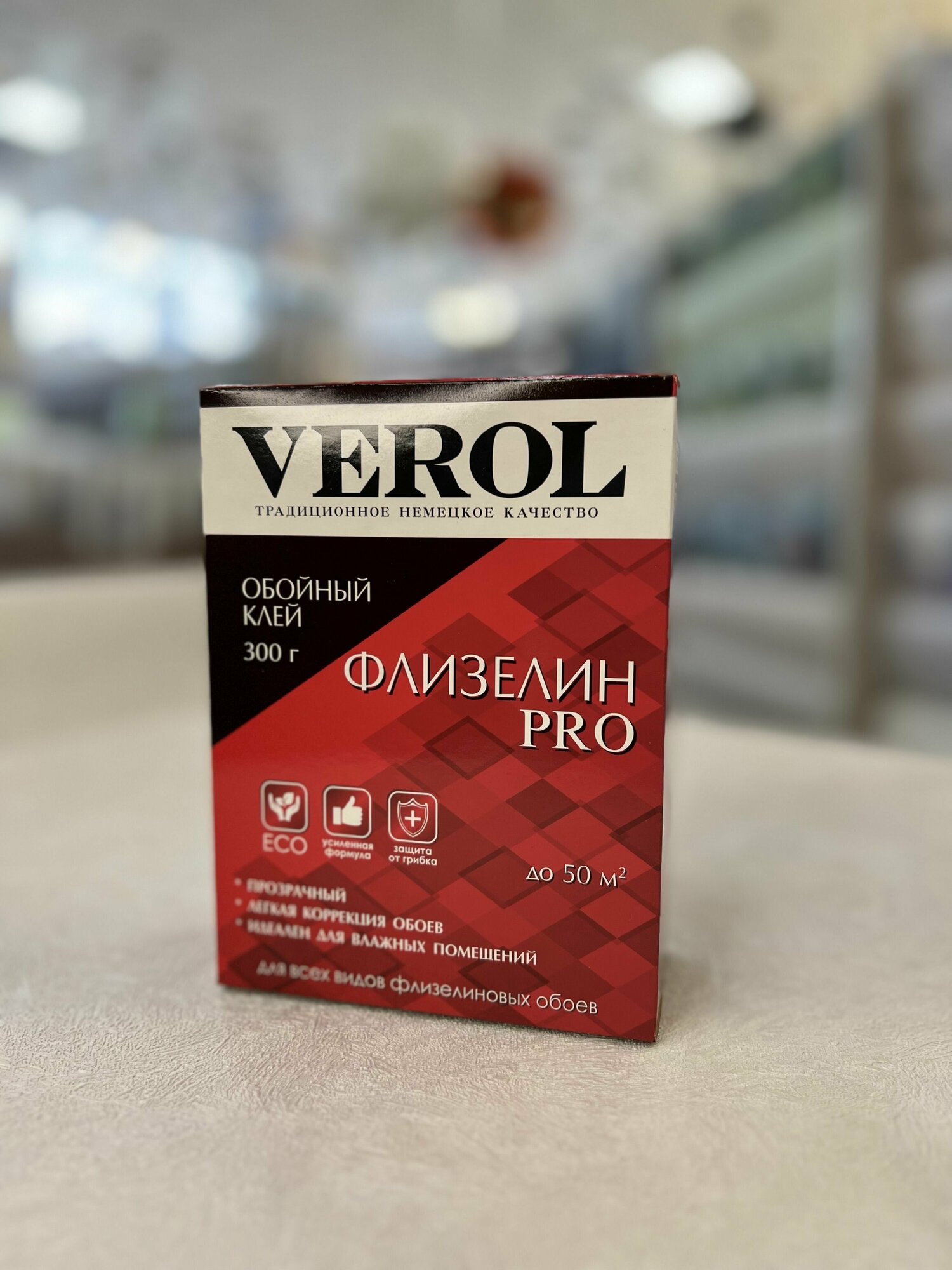 Клей обойный Verol флизелиновый 300гр (45кв. м) крахмал пва противогрибковый