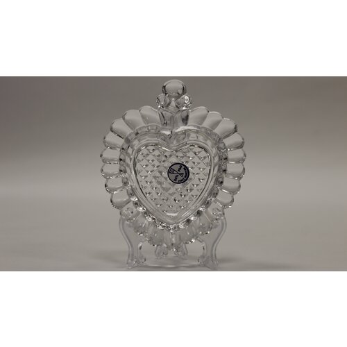 Набор блюдце сердечко(3шт), Хрусталь, Дятьковский хрустальный завод (ДХЗ)