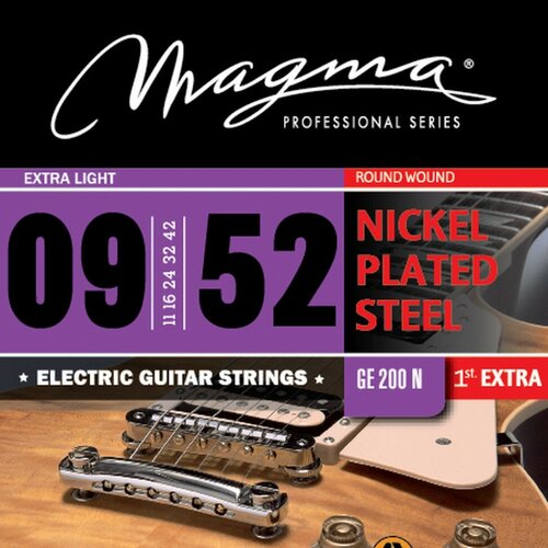 Комплект струн для 7-струнной электрогитары 9-52 Magma Strings GE200N gewa electric guitar strings 9 42 nickel струны для электрогитары набор 5 комплектов 75423 s3