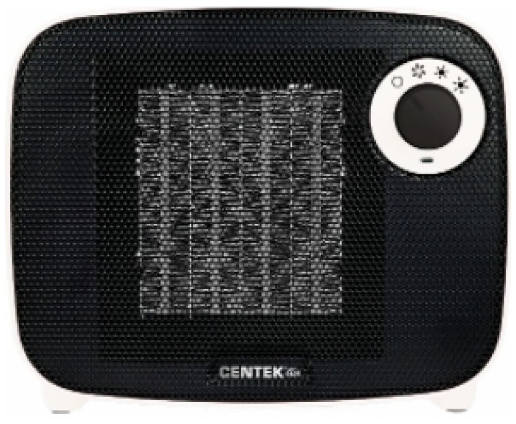 Centek Тепловентилятор Centek CT-6023, керамический, 1500 Вт, 15 м2, серый