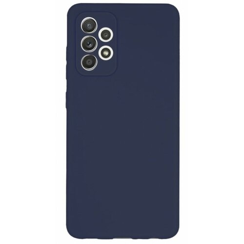 телефон samsung galaxy a73 5g 128gb gray sm a736 Накладка силиконовая Silicone Cover для Samsung Galaxy A73 5G A736 синяя