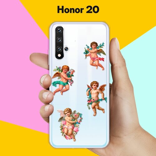 Силиконовый чехол на Honor 20 Ангелочки / для Хонор 20 силиконовый чехол ангелочки на honor 20