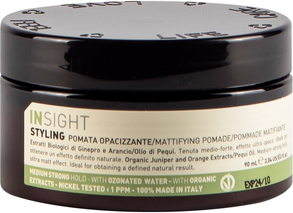 Помада моделирующая с матирующим эффектом для волос Insight Styling Mattifyng Pomade, 90 мл