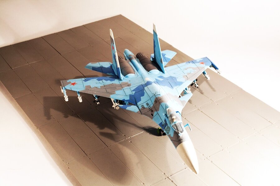 ZVEZDA Сборная модель Истребитель завоевания превосходства в воздухе Су-35 - фото №15