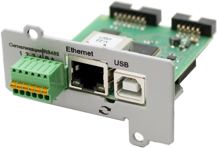 Штиль Плата расширения: Ethernet, USB, конт 3 шт, SNMP/Modbus TCP/HTTP/SMTP/NTP/протокол Штиль, Е- mail /Trap-сообщ (IC-SNMP/WEB)