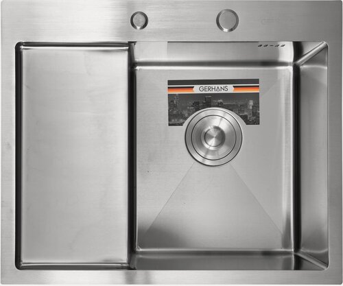 Изображение товара Кухонная мойка GERHANS К35848-R, нержавеющая сталь, сатин.