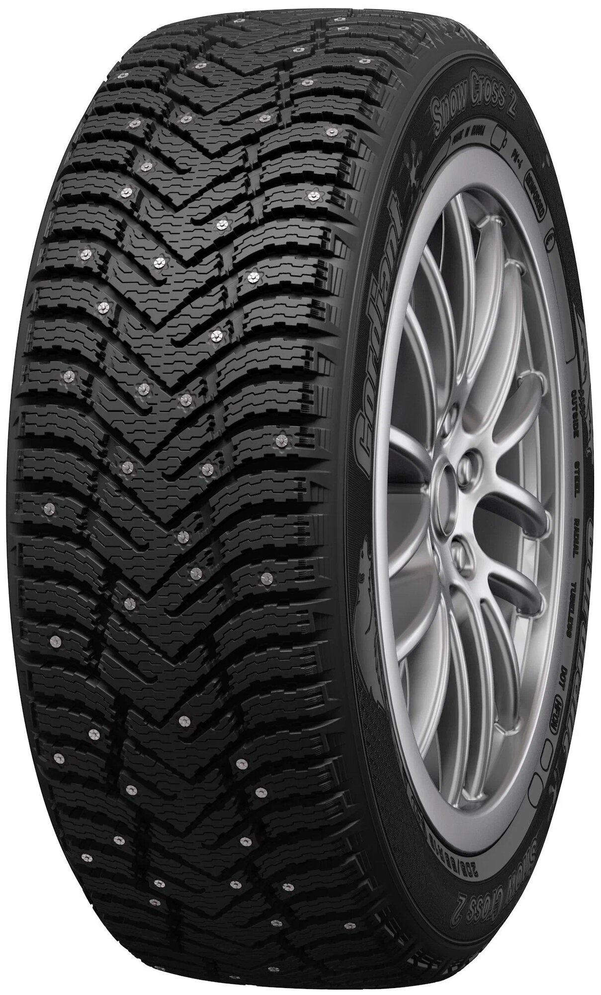 Зимние шипованные шины Cordiant Snow Cross 2 175/65 R14 86T