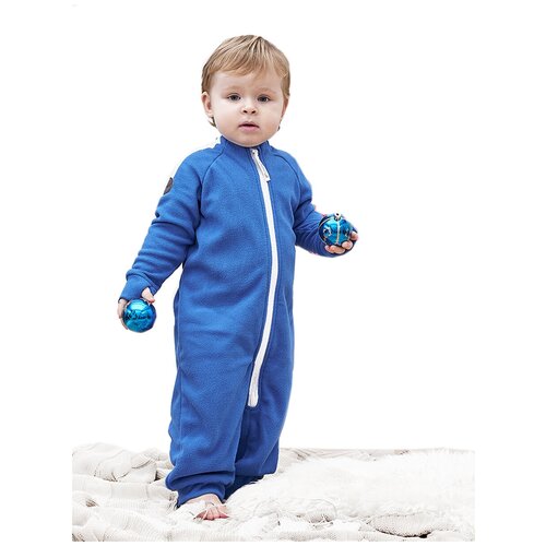 фото Комбинезон микита, на молнии, манжеты, открытая стопа, размер 92, красный