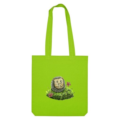 Сумка шоппер Us Basic, зеленый сумка малыш ежик ярко синий