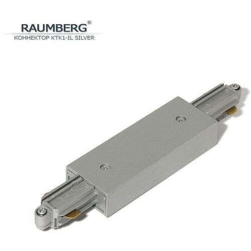 Коннектор центральный для трека RAUMBERG KTK1 IL sv серебристый
