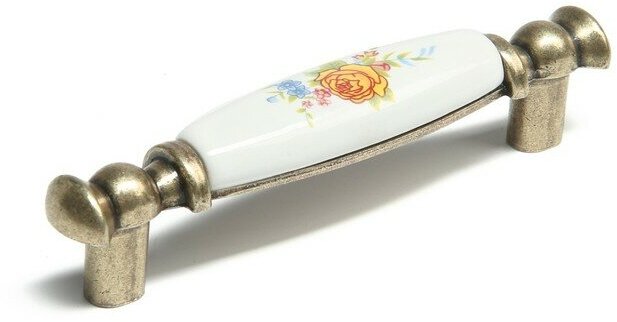 CAPPIO Ручка скоба ROSE CAPPIO Ceramics, 96 мм, цвет бронза - фотография № 1