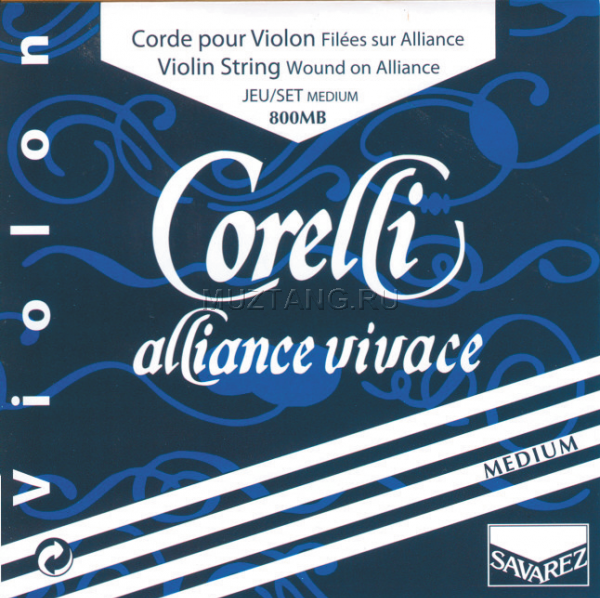 Струны для скрипки CORELLI 800MB Alliance Vivage Medium