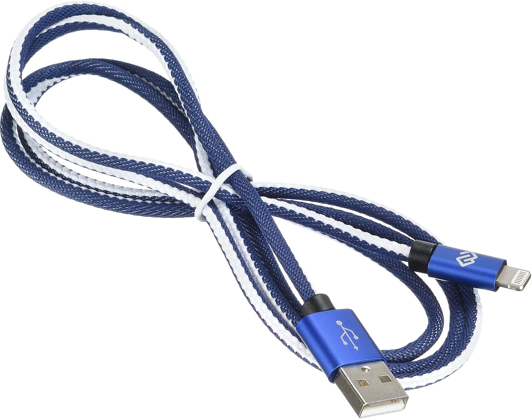 Кабель Digma USB (m)-Lightning (m) 1.2м (light-1.2m-bl) - фото №5