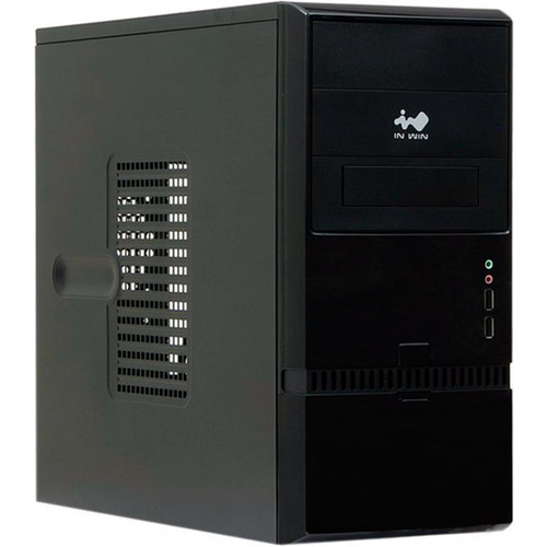 Корпус InWin Mini Tower ENR022 Black 450W RB-S450HQ7-0 U2.0*2+A(HD) mATX корпус inwin enr021u3 black matx rb s400t70 400w 2xu3