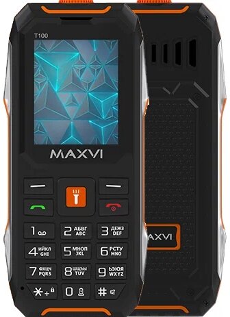 Мобильный телефон Maxvi T100 Оранжевый