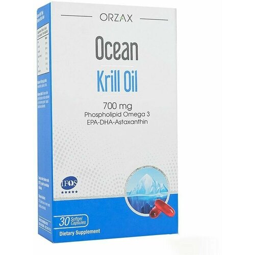 ORZAX Krill Oil 700 mg Omega 3 / Океан Масло криля Омега-3 30 капсул